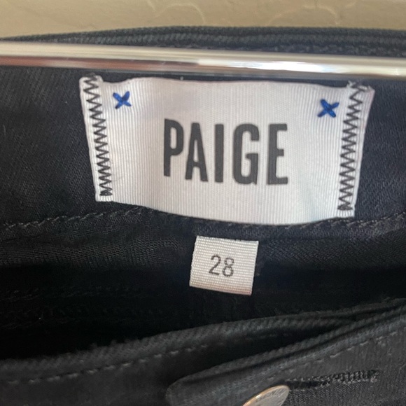 PAIGE Women's Black Skinny Verdugo Crop Jeans Size 28 - Picture 2 of 4